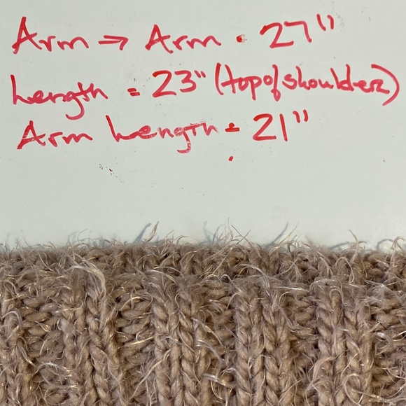 Lush Women's Chunky Soft Mauve Oversized Cowl Turtleneck Knit Sweater. Sz L - Picture 15 of 16